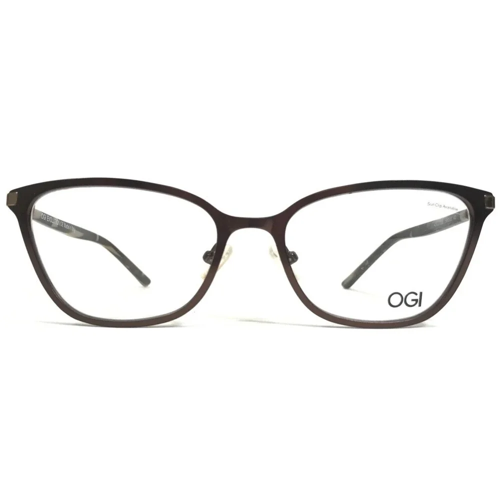 OGI Eyeglasses Frames EVOLUTION 4315/1886 Brown Cat Eye Full Rim 54-18-140